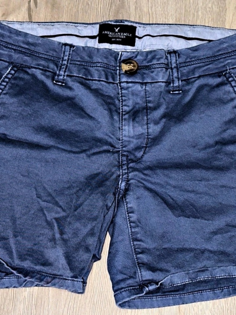 American Eagle Outfitters AE Outfitters Cargo Shorts Cargo Shorts in Blue Waist